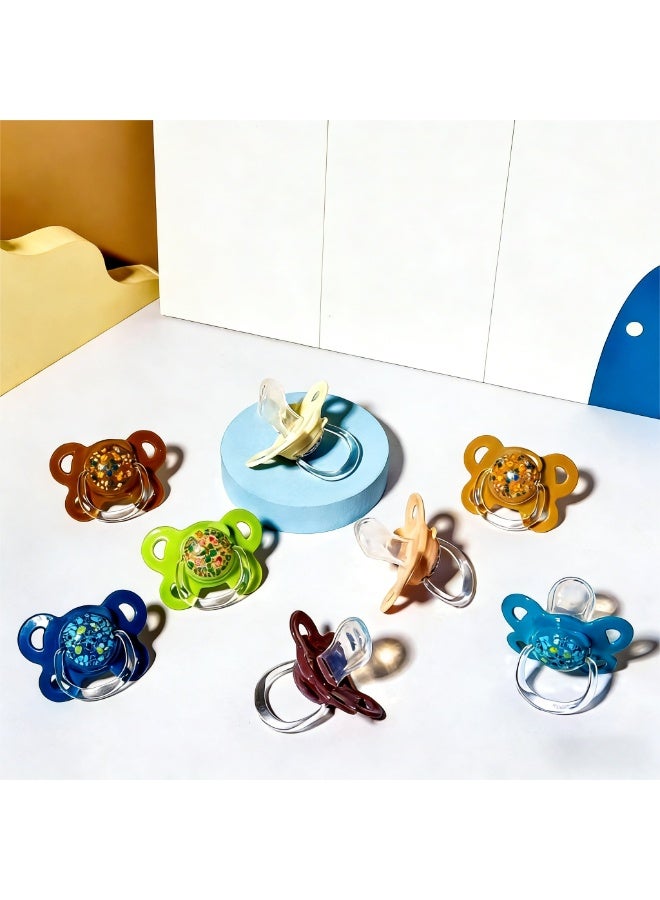 Baby Pacifier  Orthodontic Nipple & Breast-like Design - BPA-Free, Soft Silicone & Food-Grade PP - Soothes Teething, Promotes Natural Sucking for Newborns Infants, Blue - Image 5